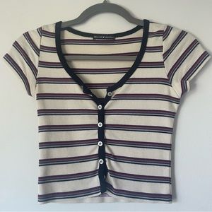 Brandy Melville Striped Crop Top